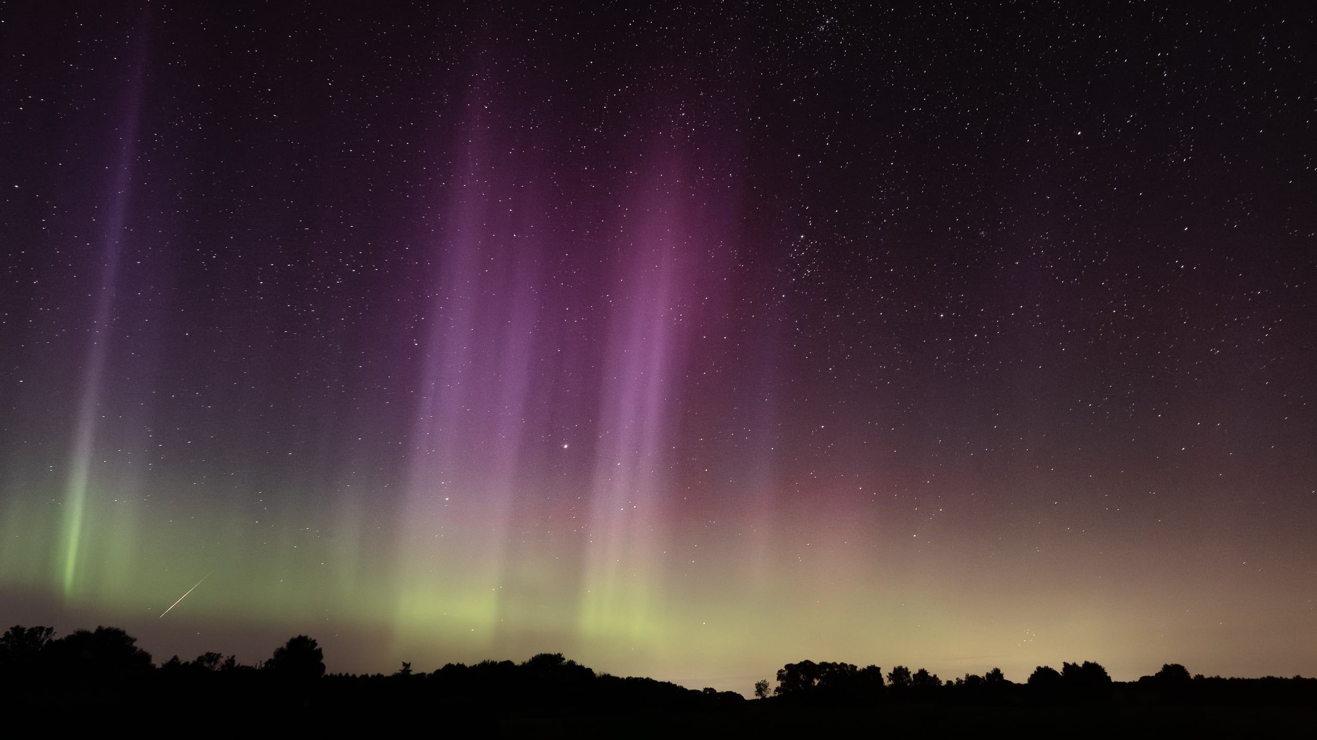 Every now and then the northern lights are visible in Denmark